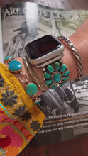 Load and play video in Gallery viewer, Turquoise Cluster Watchband
